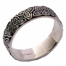 Silver Celtic Love Knot Wedding Ring Various Sizes