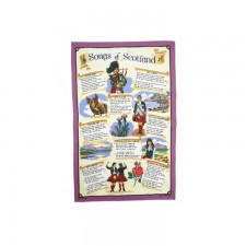 Glen Appin Songs of Scotland Tea Towel 100% Cotton