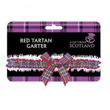 Red Tartan Ladies Garter