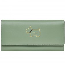 Radley Heritage Dog Large Flapover Matinee Purse in Jade