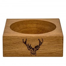 Scottish Made Stag Oak Wine Bottle Coaster