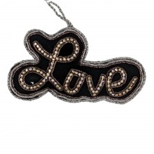 Black And Silver Love Hanging Decoration