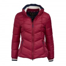 Barbour Gangway Quilted Jacket in Dark Pink UK 10