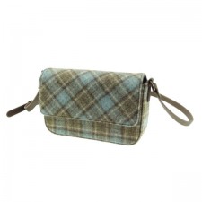 Abraham Moon 'Ellen' Tweed Mini Bag in Aqua Natural