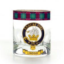 Lindsay Clan Whisky Glass