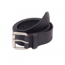 Barbour Matte Leather Belt in Black