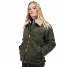 Barbour Ladies Vaila Quilt Jacket In Sage Classic