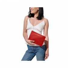 Katie Loxton Secret Message Pouch - 'She Created' in Red