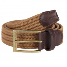 Barbour Mens Nevis Webbing Belt in Russet