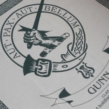 Gunn Clan Crest Tea Towel