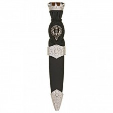 Art Pewter Antique Thistle Stone Top Sgian Dubh