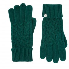 Joules Ladies Elena Cable Gloves in Teal