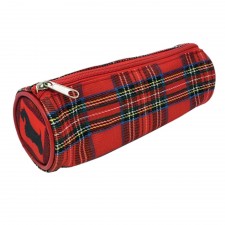 Red Tartan Pencil Case
