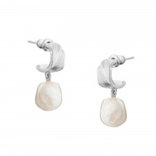 Tutti & Co Freshwater Pearl Earrings Silver