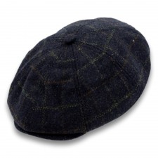 Heritage Traditions Peaky Stud Cap in Dark Blue