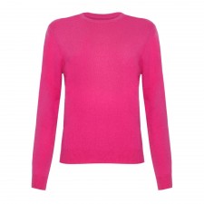 Lona Scott Ladies Cashmere Crew Jumper in Cerise UK XS