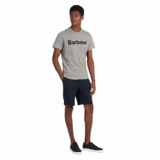 Barbour Logo T-Shirt in Grey Marl
