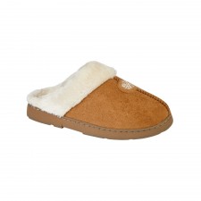 Jo & Joe Ladies Snuggle Slippers in Cognac