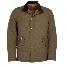 Barbour Men's Shoveler Army Green Quilt Jacket