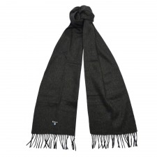 Barbour Plain Lambswool Scarf in Seaweed
