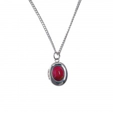 Heathergems Silver Plated Locket Necklace