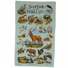 Glen Appin Scottish Wildlife Tea Towel 100% Cotton