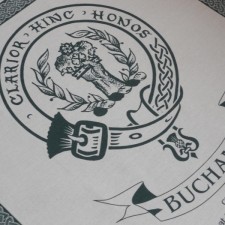 Buchanan Clan Crest Tea Towel