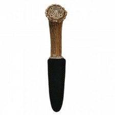 Art Pewter Celtic Pattern Stag Knife Sgian Dubh