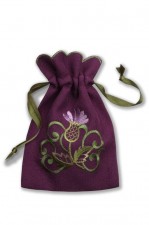Glencoe Purple Thistle Design Pot Pourri Bag