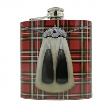 6oz Hip Flask Kilt Design