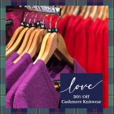 30% Off Cashmere Knitwear