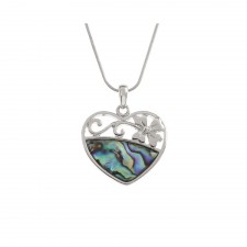 Tide Jewellery Heart with Flower Necklace