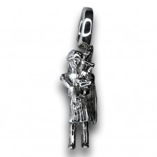 Silver Scottish Piper Pandora Style Charm