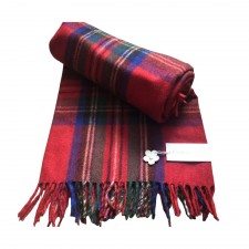Royal Stewart Tartan Wool Blanket