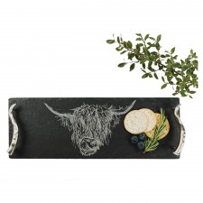 The Just Slate Company Boxed Highland Cow Serving Tray