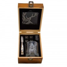 The Just Slate Company Stag Drinks Set