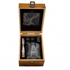 The Just Slate Company Stag Drinks Set