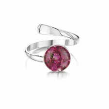 Shrieking Violet Heather Round Ring