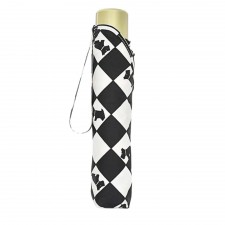 Radley Checkerboard Handbag Umbrella in Chalk