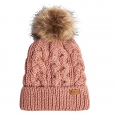 Barbour Ladies Penshaw Beanie in Dusty Rose