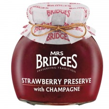 Mrs Bridges Strawberry Preserve with Champagne 340g