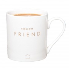Katie Loxton Porcelain Mug - ' Fabulous Friend' in White