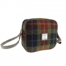 Harris Tweed 'Almond' Mini Bag in Rust Check