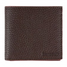 Barbour Mens Leather Billfold Wallet In Brown