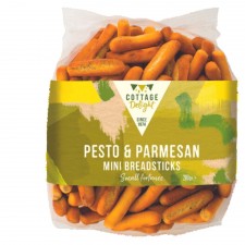 Cottage Delight Pesto and Parmesan Mini Breadsticks