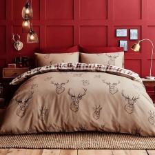 Catherine Lansfield Multi Stag Easy Care Duvet Set