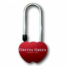 Gretna Green Red Lovelock Padlock