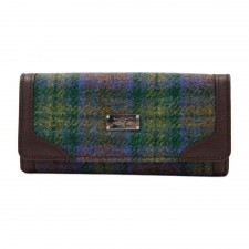 Harris Tweed 'Bute' Purse In Skye Tartan