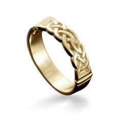 Men's 9ct Gold Linga Celtic Ring Size X