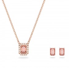 Swarovski Millenia Pink Necklace and Earrings Set